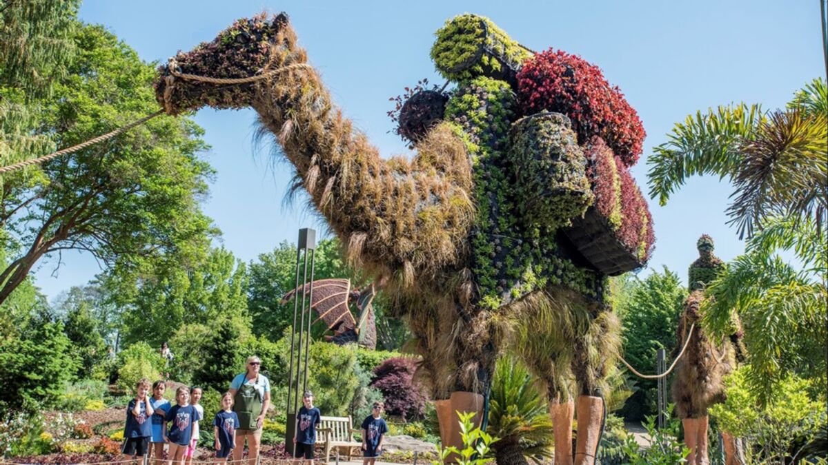 绿雕骆驼植物艺术景观