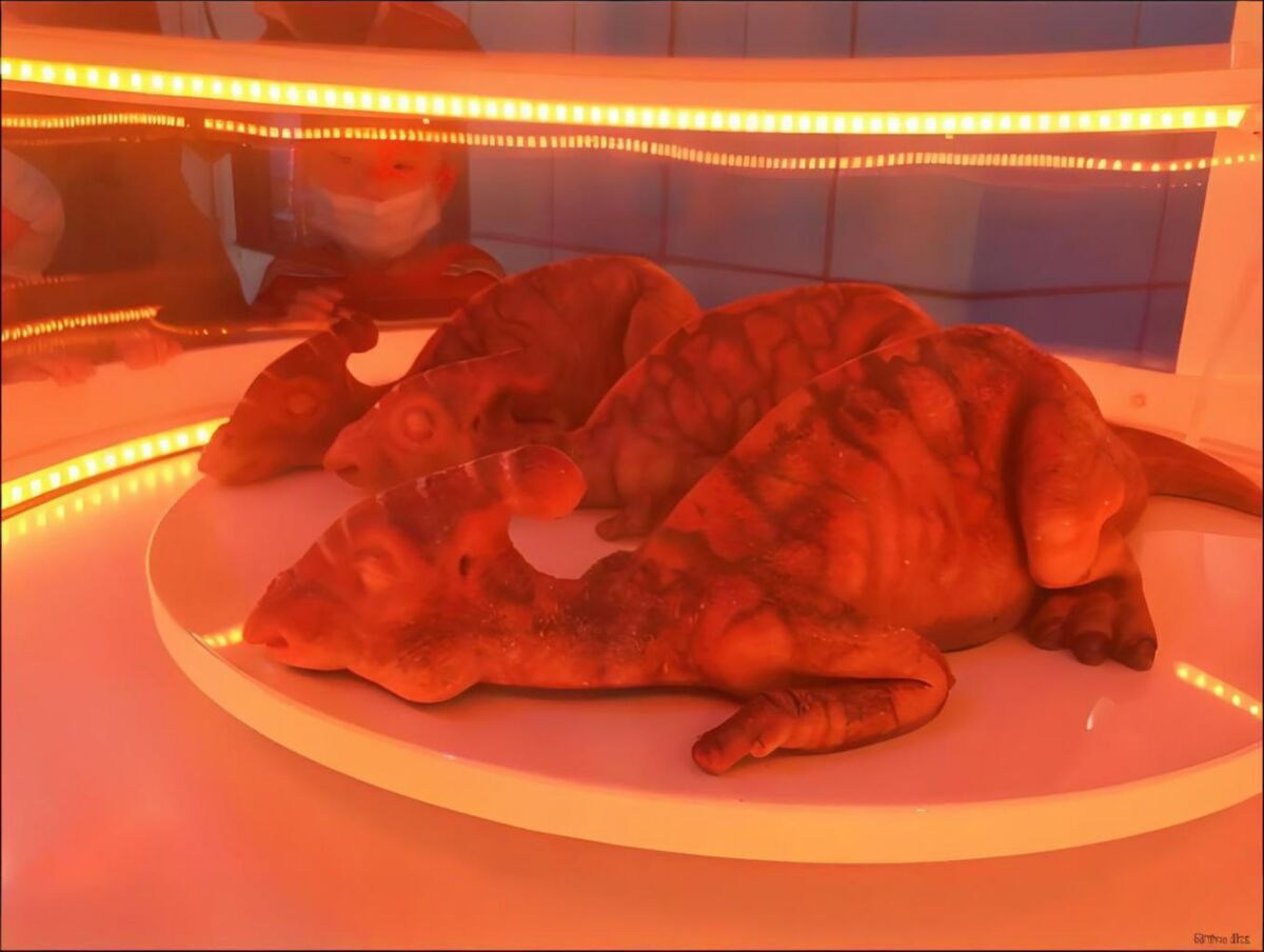 “恐龙孵化” 为主题仿真恐龙展示场景